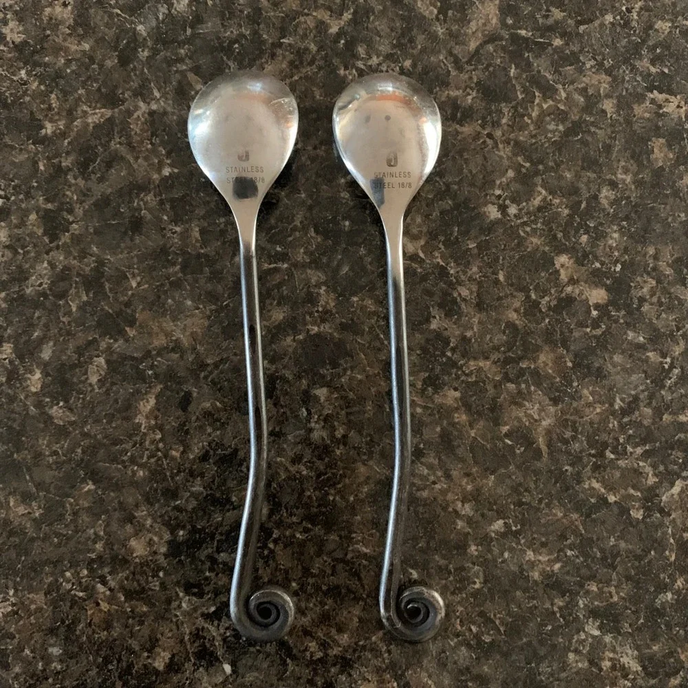 Set of 2 18/8 Stainless Steel 5
